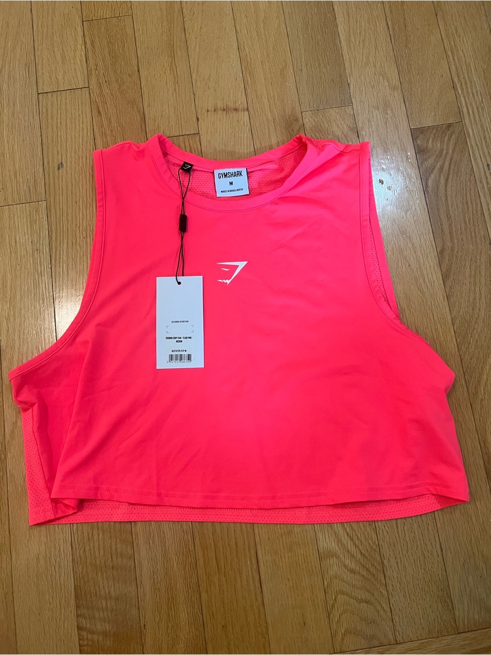 Gymshark Women's Neon pink Cropped Tank Top